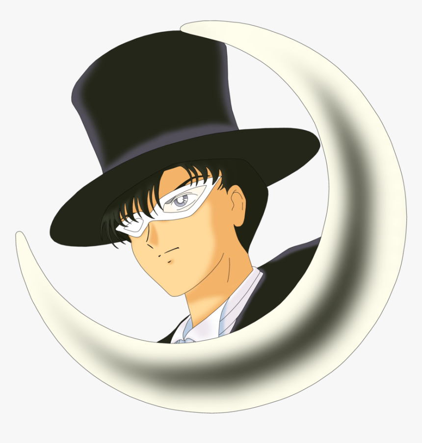 Tuxedo Mask Cresent Head By Anthro7 - Tuxedo Mask Head Png, Transparent Png