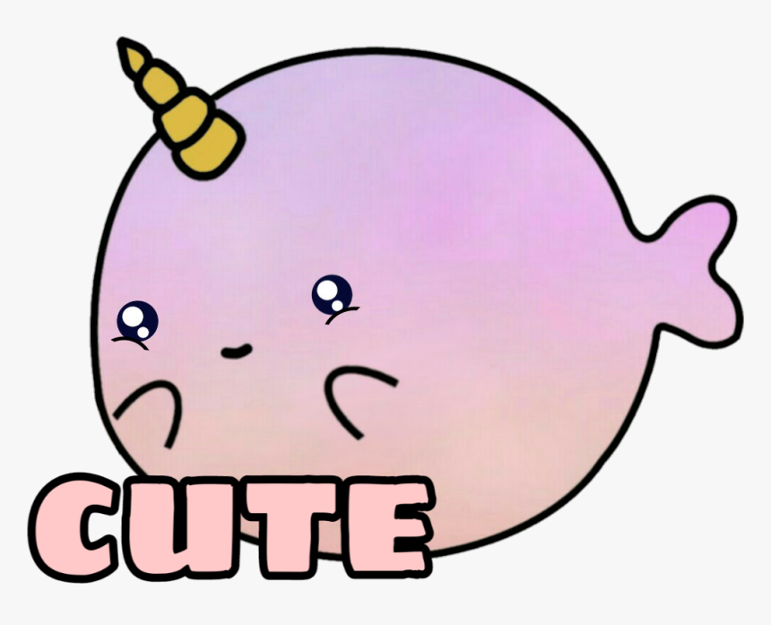 Hello 👋 My Name Is Dee And I M A Colorful Narwhal - Cartoon, HD Png Download