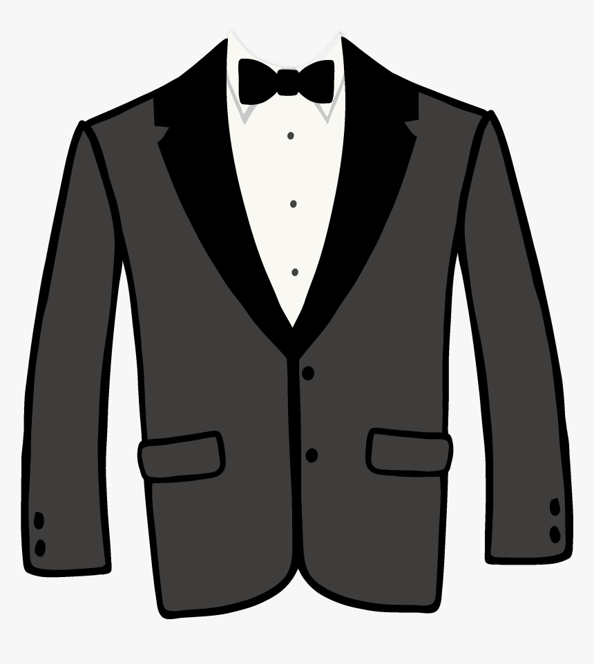 Tux Jacket Svg Cut File - Tuxedo, HD Png Download