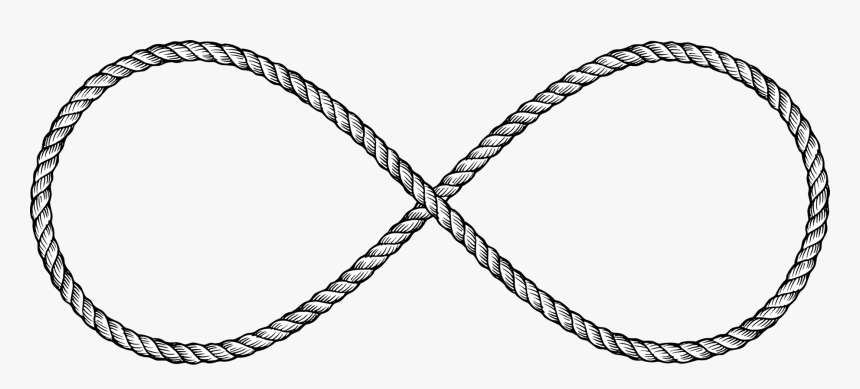 Rope,line,blackandwhite - Drawing Rope Bell Vector, HD Png Download
