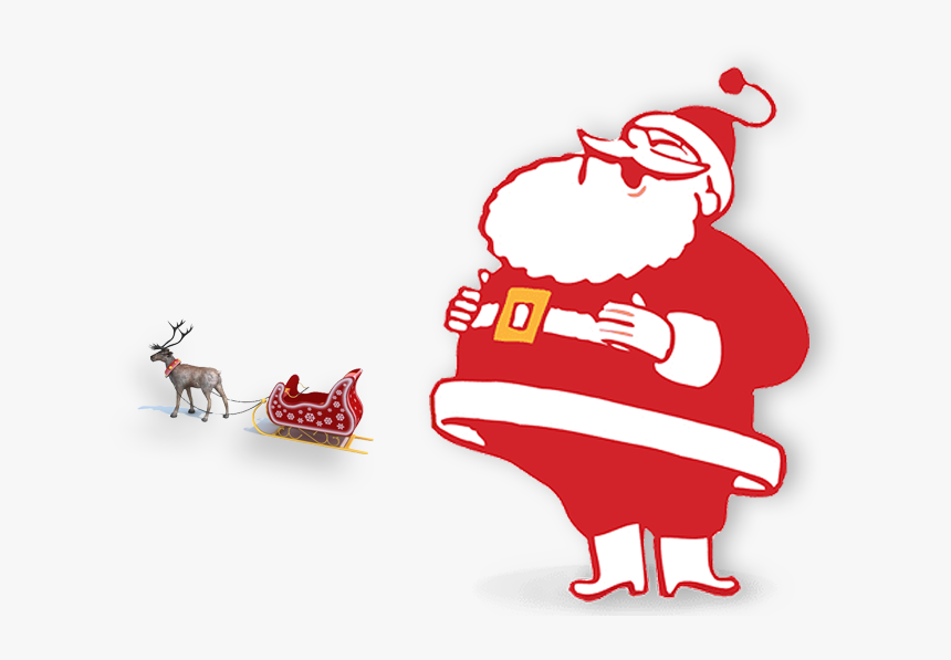 Santa Image 1 Sleigh Riders Default Clipart , Png Download - Cartoon, Transparent Png