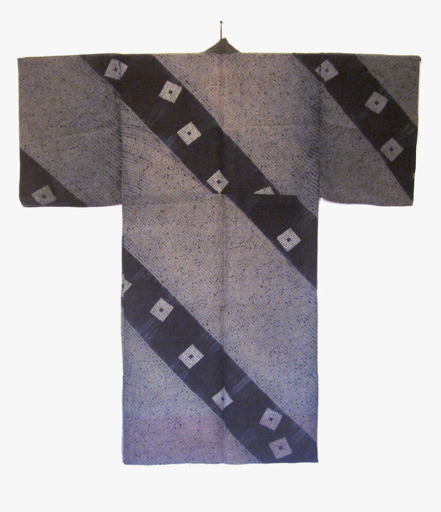 Man S Shibori Juban With Squares In Diagonal Lines - Pattern, HD Png Download