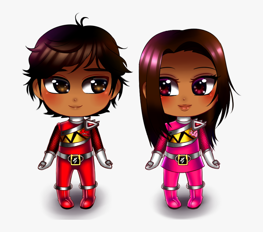 Tyler And Shelby - Super Sentai Dinosaurs Art, HD Png Download
