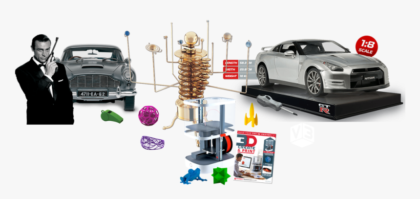 My Scale Eaglemoss Builds - Supercar, HD Png Download