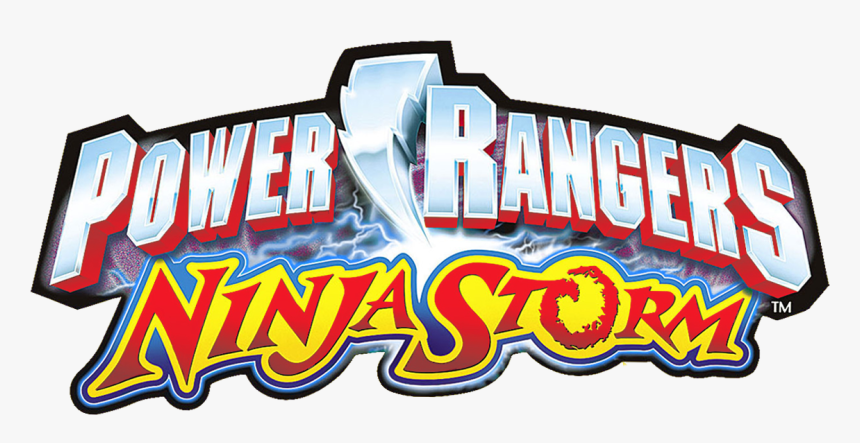 Clip Art Power Rangers Super Ninja Line Up Clipart - Power Rangers Ninja Storm Title, HD Png Download
