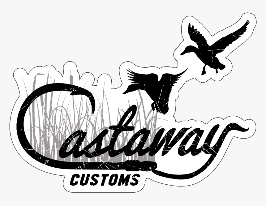 Cast Away Fishing Decal, HD Png Download