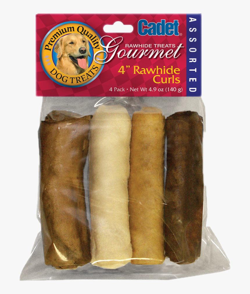 Cadet Pet, Cadet Premium Rawhide Curls Assorted Flavors, - Egg Roll, HD Png Download