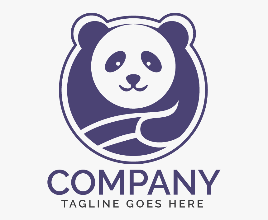 Panda Logo Design - Logo Design Panda, HD Png Download , Transparent ...