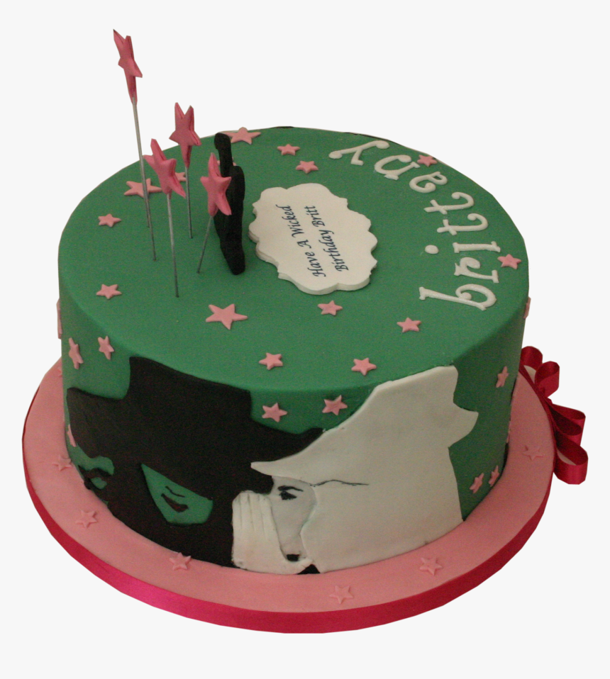 Wicked Silhouette Cake - Birthday Cake, HD Png Download