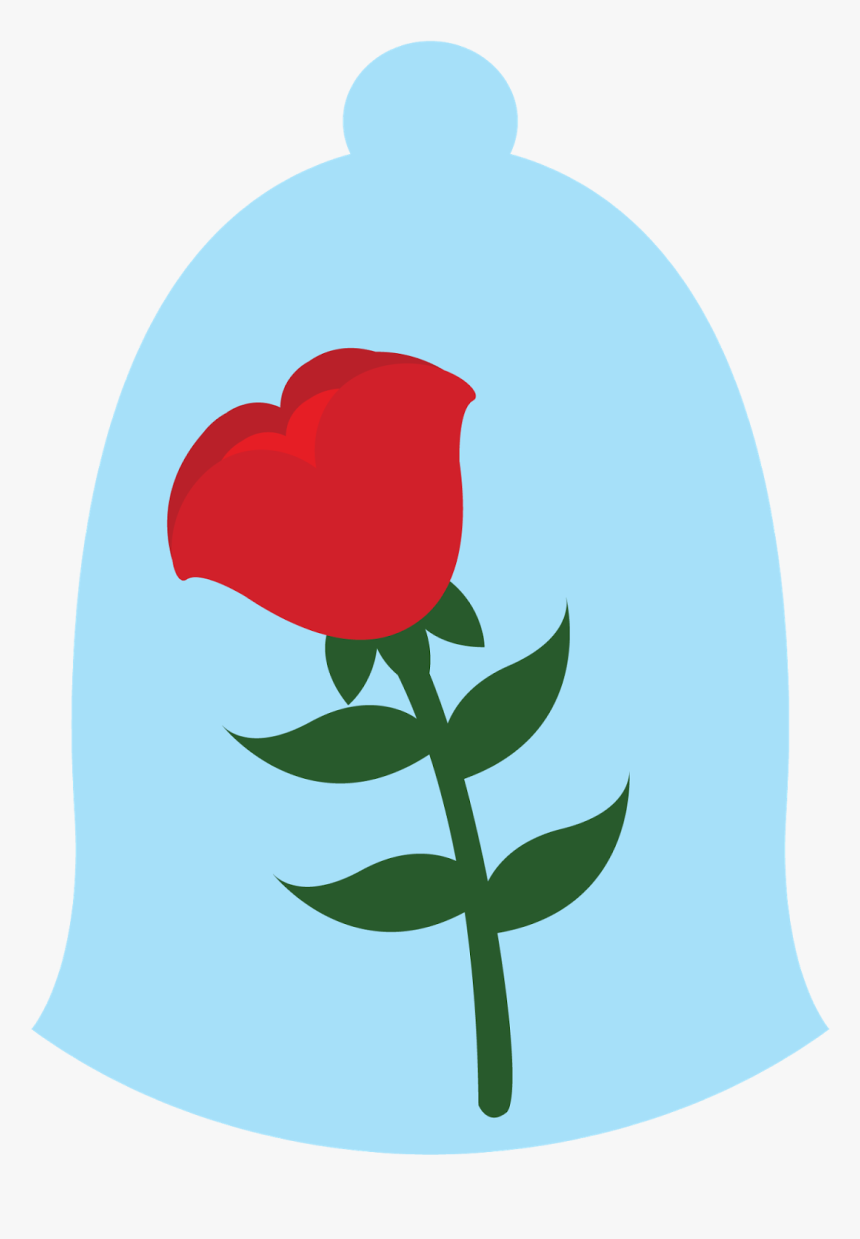 9 Princess Themed Free Printables-beauty And The Beast - Flower Beauty And The Beast Clipart, HD Png Download