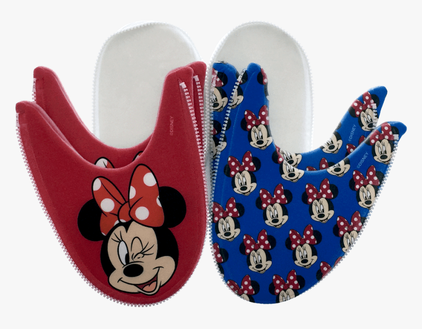 Minnie Mouse Style Red And Blue Mix N Match Zlipperz - Cartoon, HD Png Download