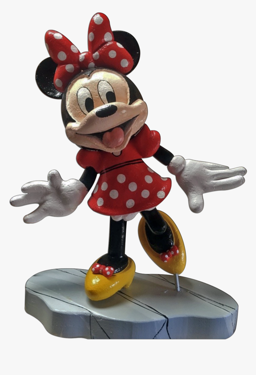 Red Minnie Mouse - Figurine, HD Png Download