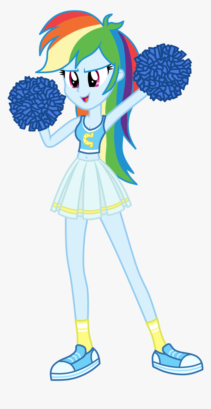 Transparent Little Girl Clipart - Mlp Eg School Spirit Rainbow Dash, HD Png Download