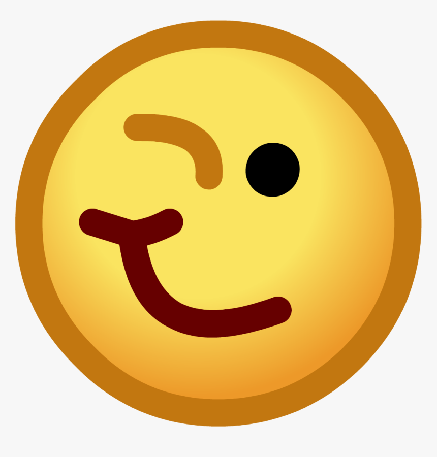 Image Smiley Face Winking Images Clip Art Image - Club Penguin Emotes Png, Transparent Png