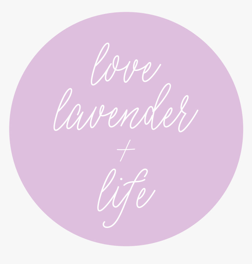 Lovelavender Life Round Saramueller - Calligraphy, HD Png Download