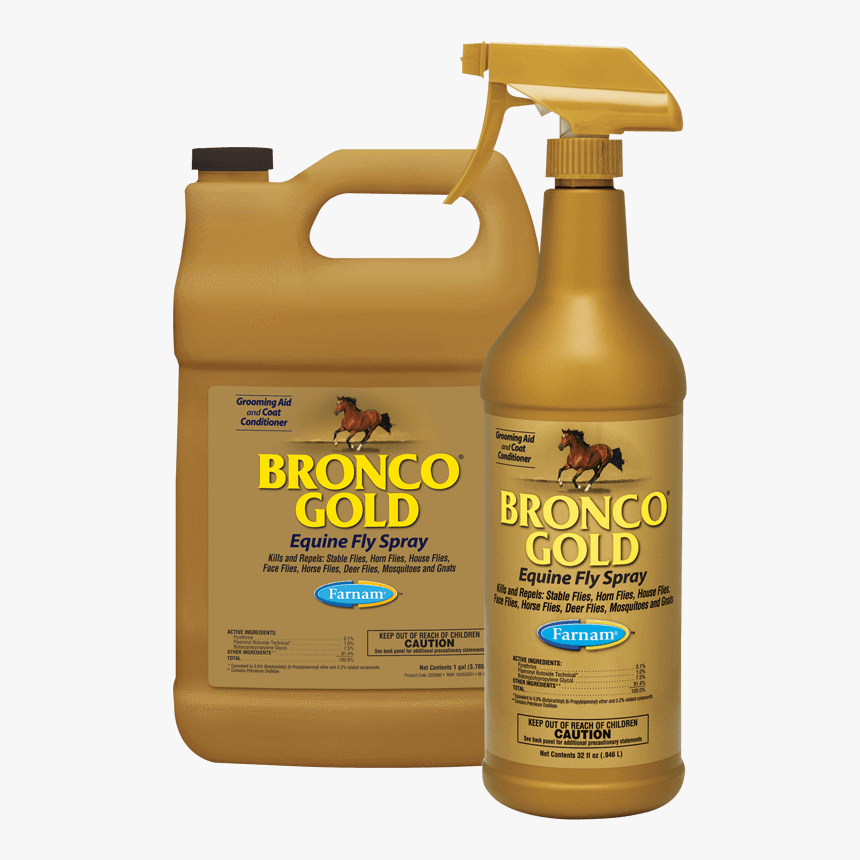 Bronco® Gold Equine Fly Spray 
 Class - Equine Fly Spray, HD Png Download