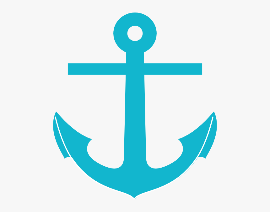 Anchor Clip Art Teal Anchor Clip Art At Clker Vector - Turquoise Anchor Clip Art, HD Png Download