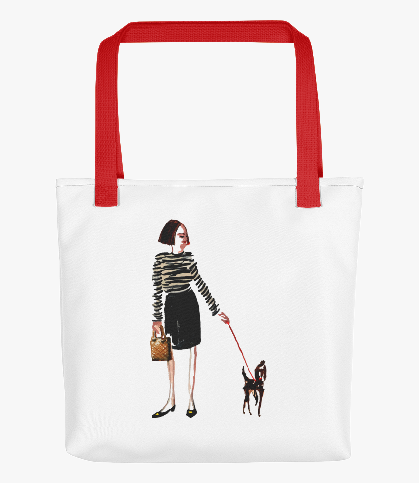Tote Stripe Tshirt Woman 150dpi Mockup Back Red - Tote Bag, HD Png Download