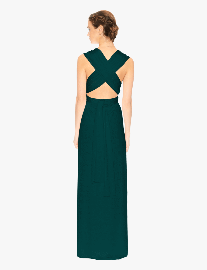 Slit Dress Emerald Src //cdn - Gown, HD Png Download