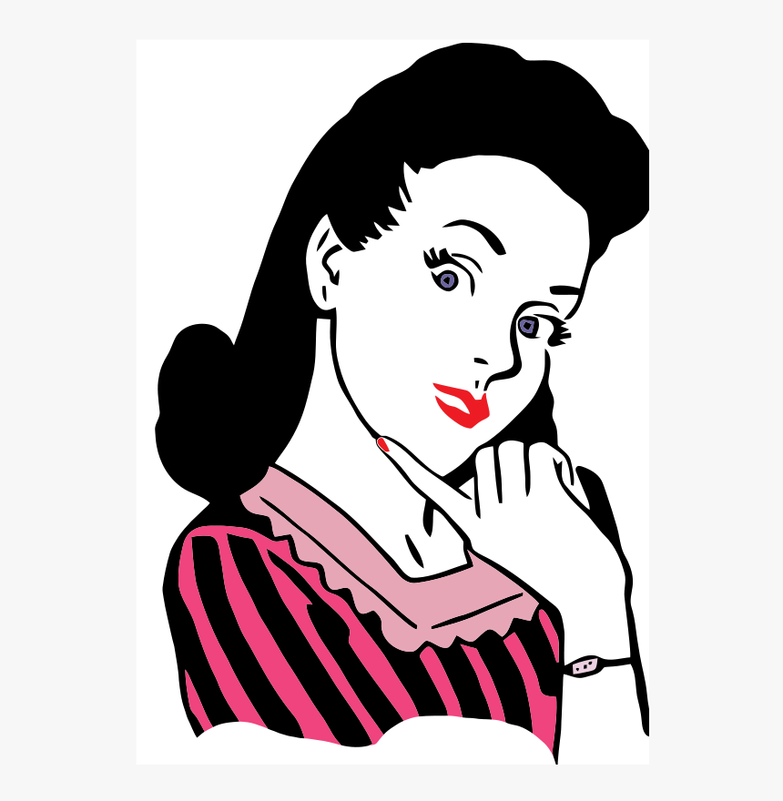 1950s Woman Clip Art - If You Dont Like Me And Still Watch Everything I Do, HD Png Download