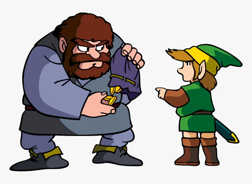 Tloz Link And Merchant Artwork 3 - Zelda Art, HD Png Download