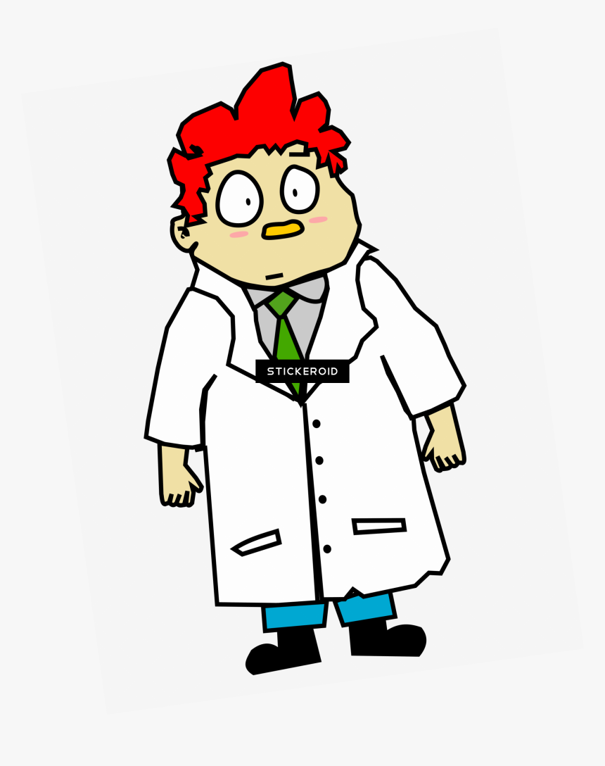 Scientist Cartoon Transparent Clipart , Png Download - Cartoon Of Scientist Png, Png Download