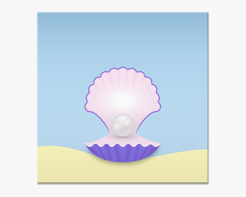 Clip Art Concha Com Perola - Illustration, HD Png Download