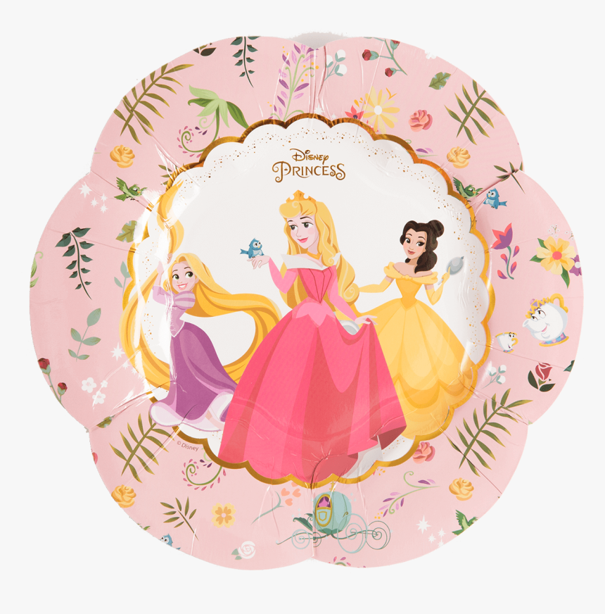 Disney Princess True Shapes Paper Plates - Assiette Princesse Disney, HD Png Download