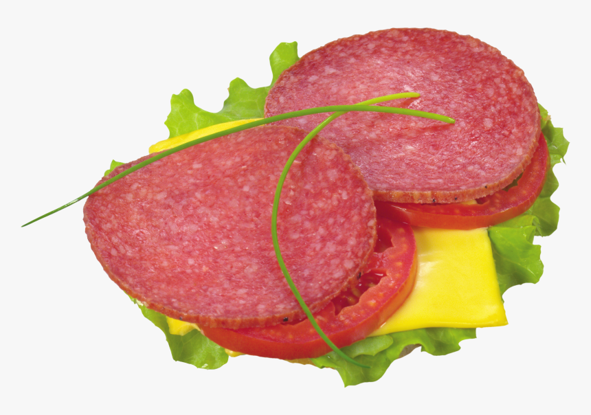 Salami Toast - Бутерброды Png, Transparent Png