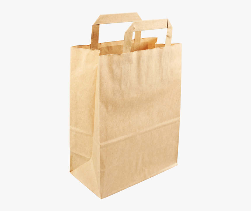 Bag, Pulp, Flat Paper Handles, 22x 10x28cm, Carrier, HD Png Download