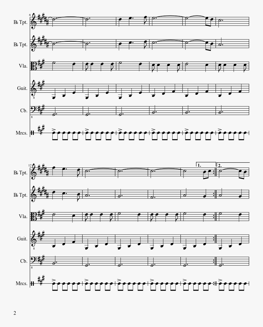 Mii Plaza Flute Sheet Music, HD Png Download