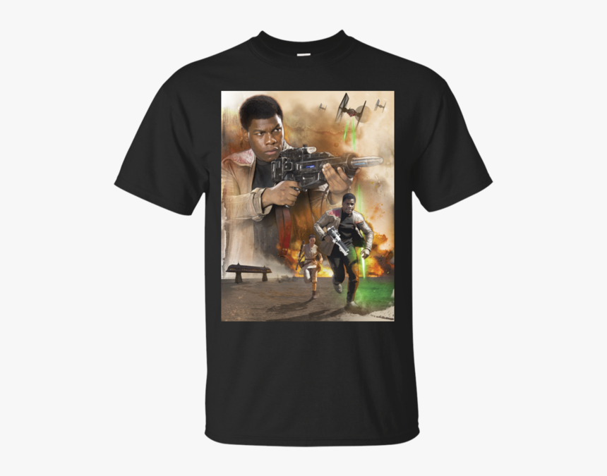 Rey And Finn On The Run T Shirt & Hoodie - Lego T Shirt We Can Build, HD Png Download