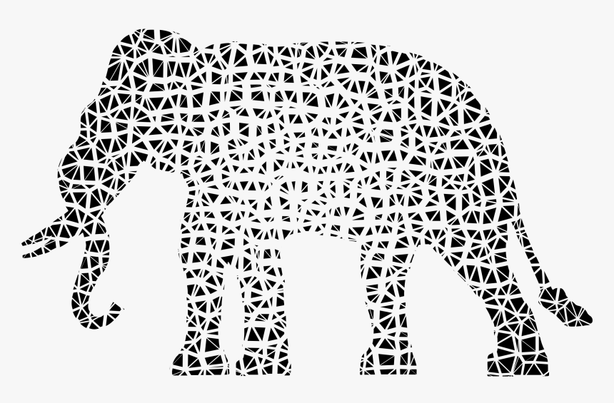 Transparent Falling Silhouette Png - White Elephant Silhouette Png, Png Download