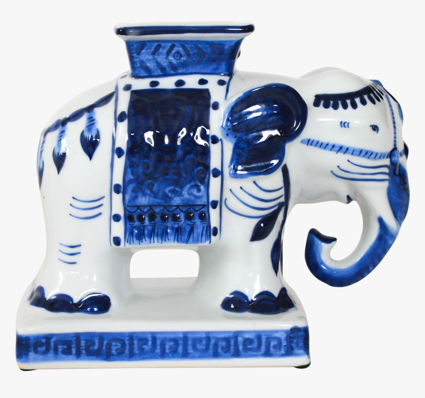 Blue And White Elephant Planter On Chairish Blue And White Porcelain