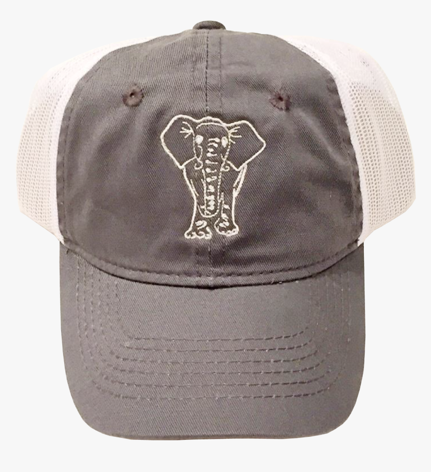 Gray/white Elephant Trucker Hat 
 Data-zoom //cdn - Baseball Cap, HD Png Download