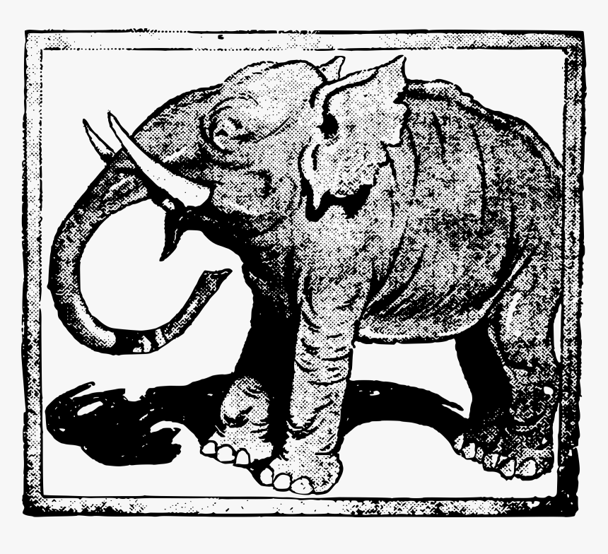 Happy Elephant Clip Arts - Indian Elephant, HD Png Download