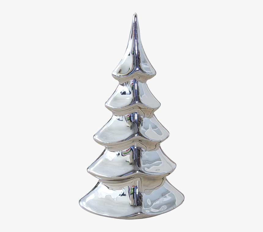 Christmas Tree, Silver, - Christmas Tree, HD Png Download