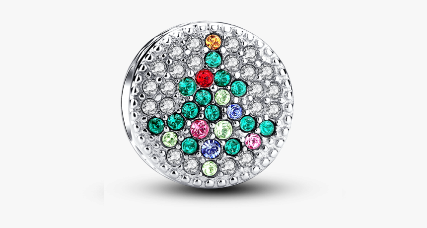 Crystal Christmas Tree Charm - Crystal, HD Png Download