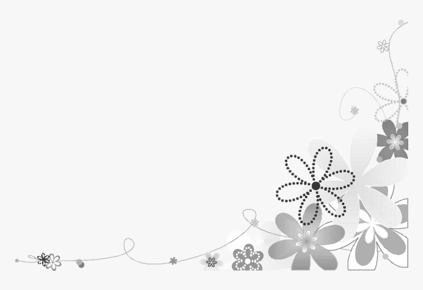 Grey Floral Border Png Picture - Thank You For Being There When I Needed You, Transparent Png