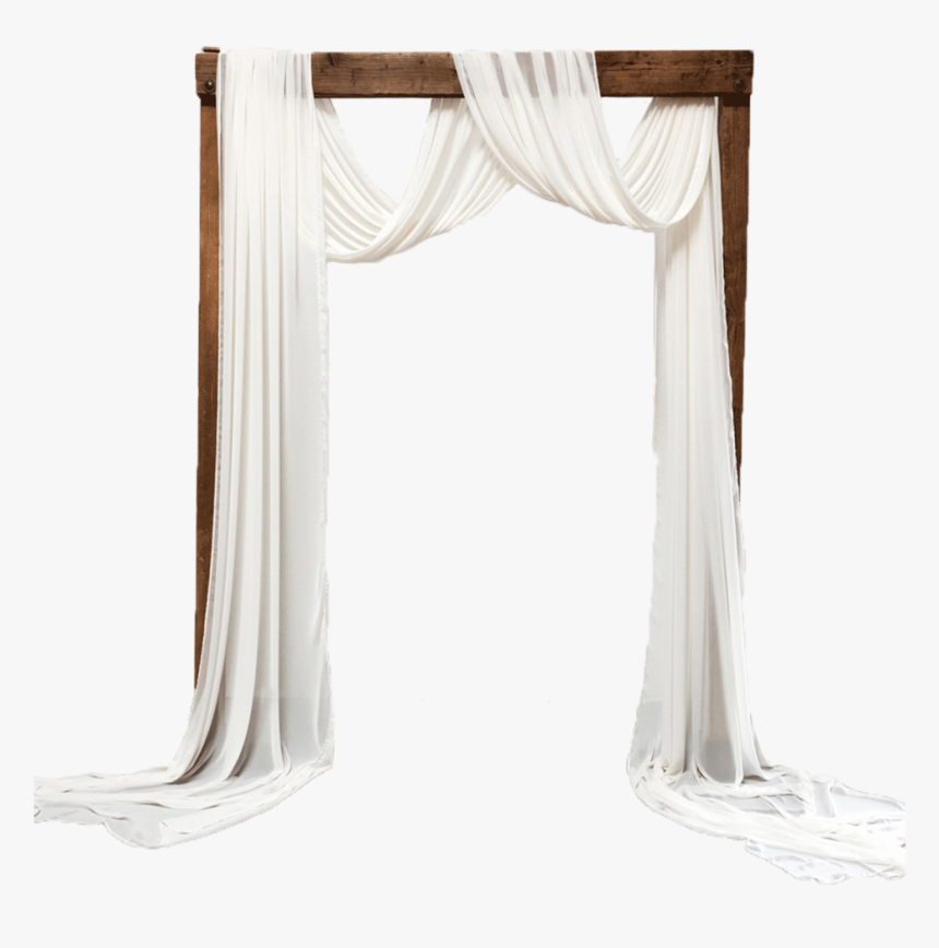 Classic Arch With Chiffon Draping - Window Valance, HD Png Download