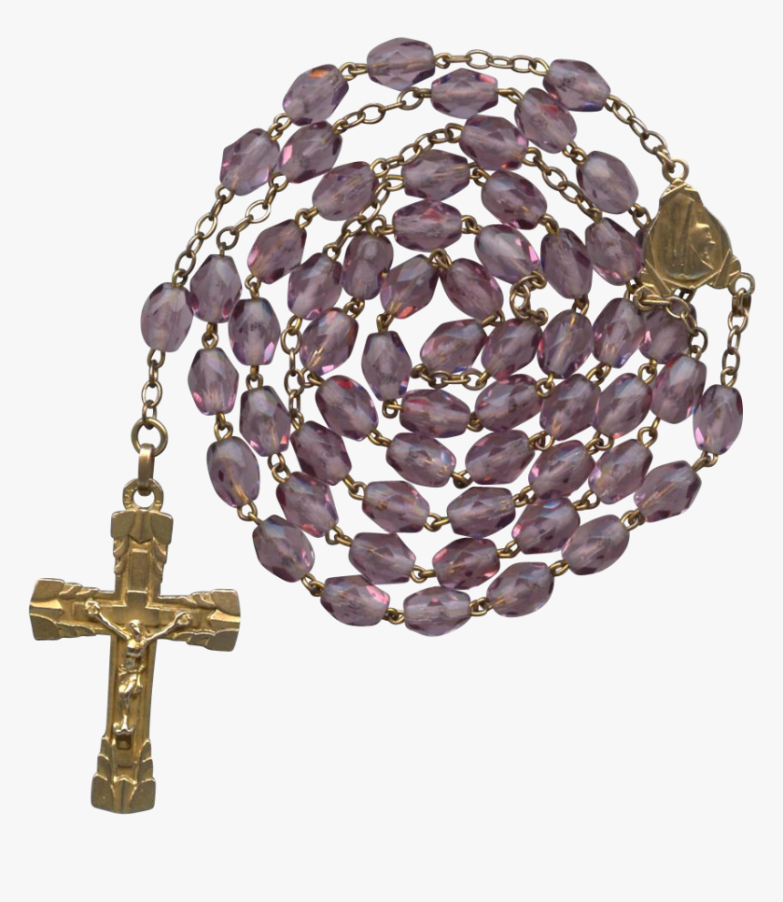 Free Download Amethyst Clipart Amethyst Rosary Purple - Cross, HD Png Download