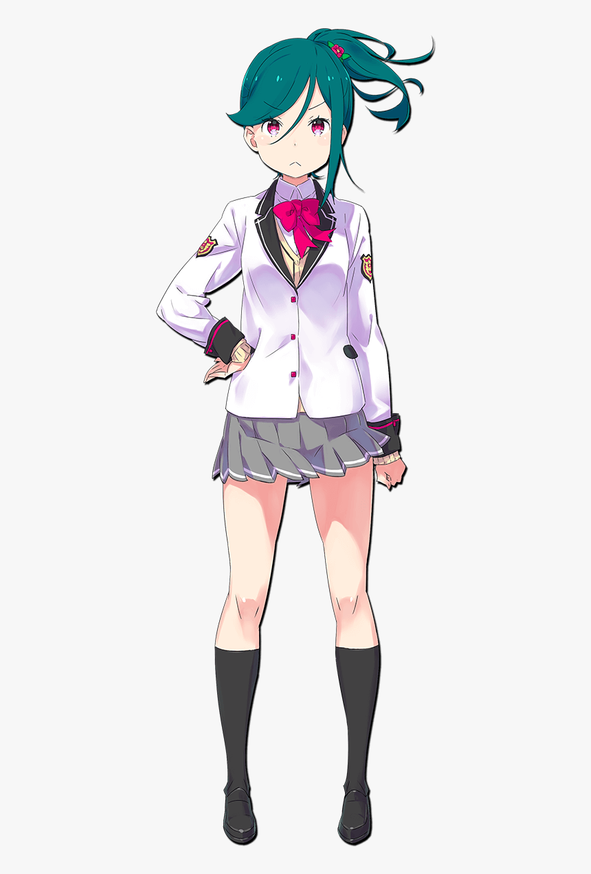 Anime School Girl Png, Transparent Png