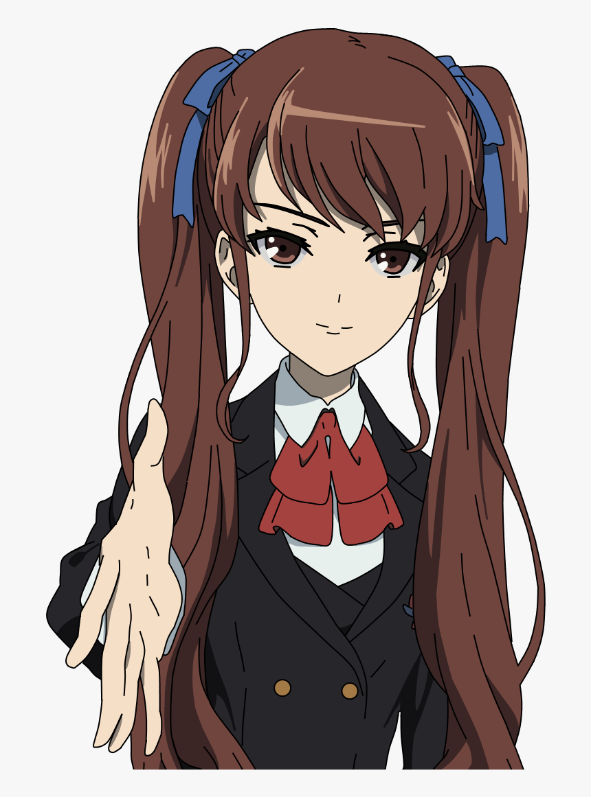 Anime School Girl Png, Transparent Png