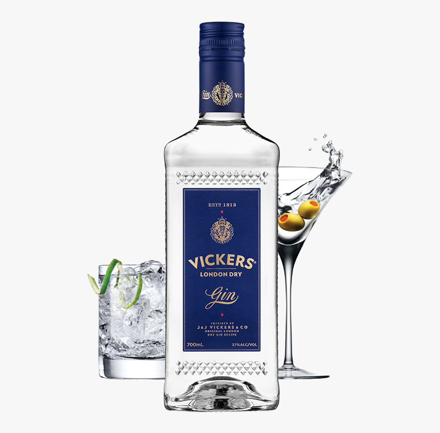 Vickers London Dry Gin, HD Png Download