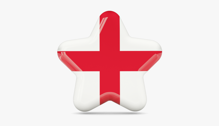 Download Flag Icon Of England At Png Format - England Flag In The Star, Transparent Png