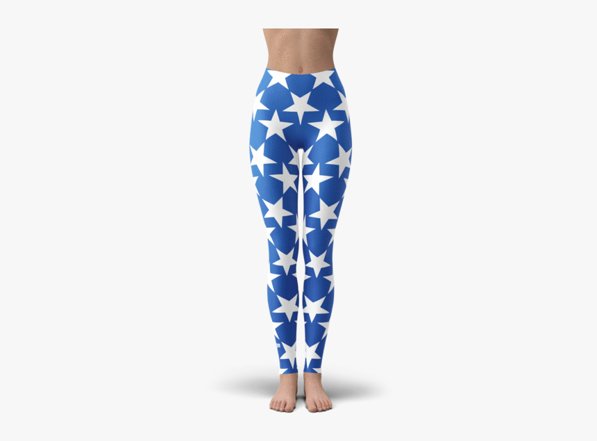 Blue Star Leggings, HD Png Download