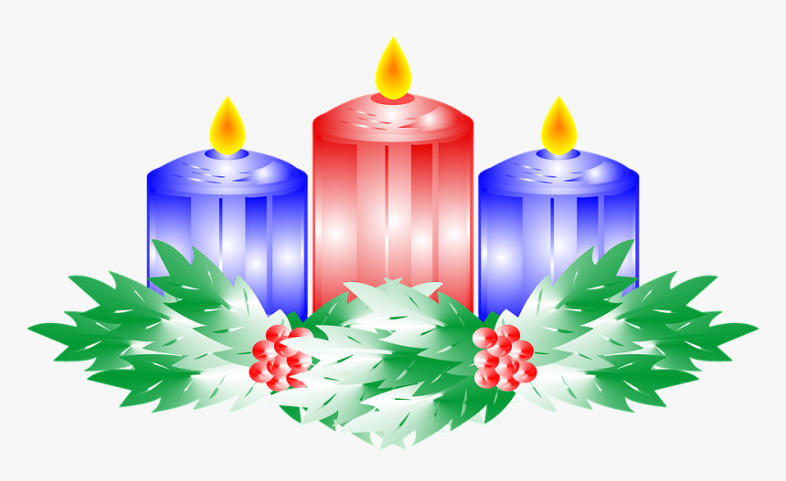 Velas, Llama, Acebo, Navidad, Días De Fiesta - Llama De Navidad Png, Transparent Png