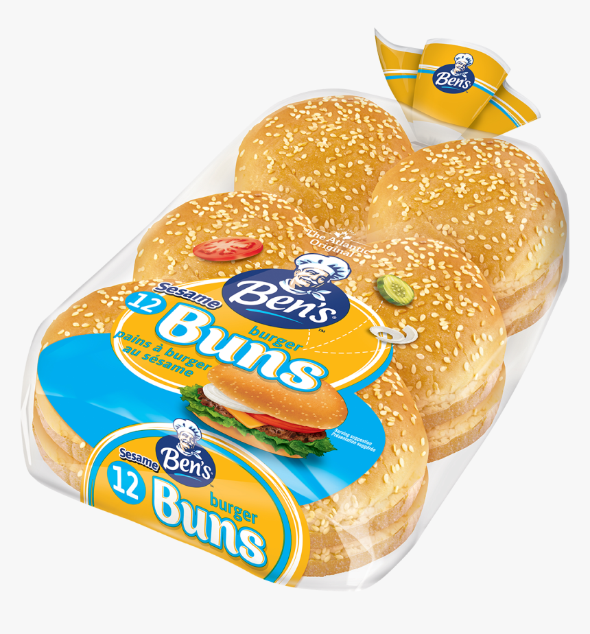 Ben S® Sesame Hamburger Buns, HD Png Download