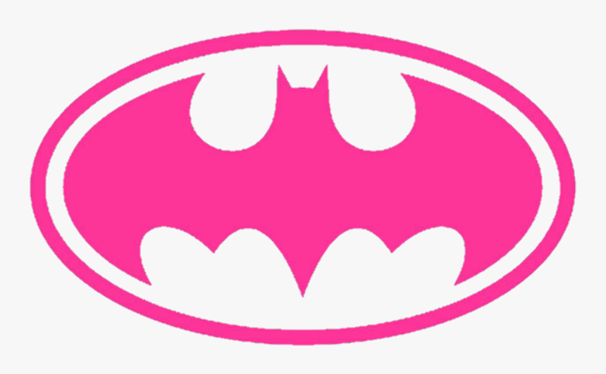 #hotpink #pink #batgirl #batman #logo #symbol #superhero - Batman Logo Transparent, HD Png Download