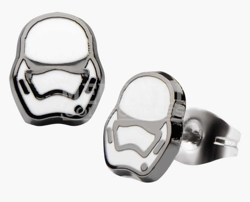 First Order Stormtrooper Stud Earrings - Labret Star Wars Piercing, HD Png Download